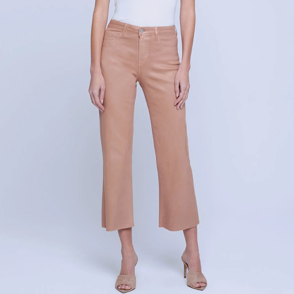 L'AGENCE Tan Wide Leg Pants